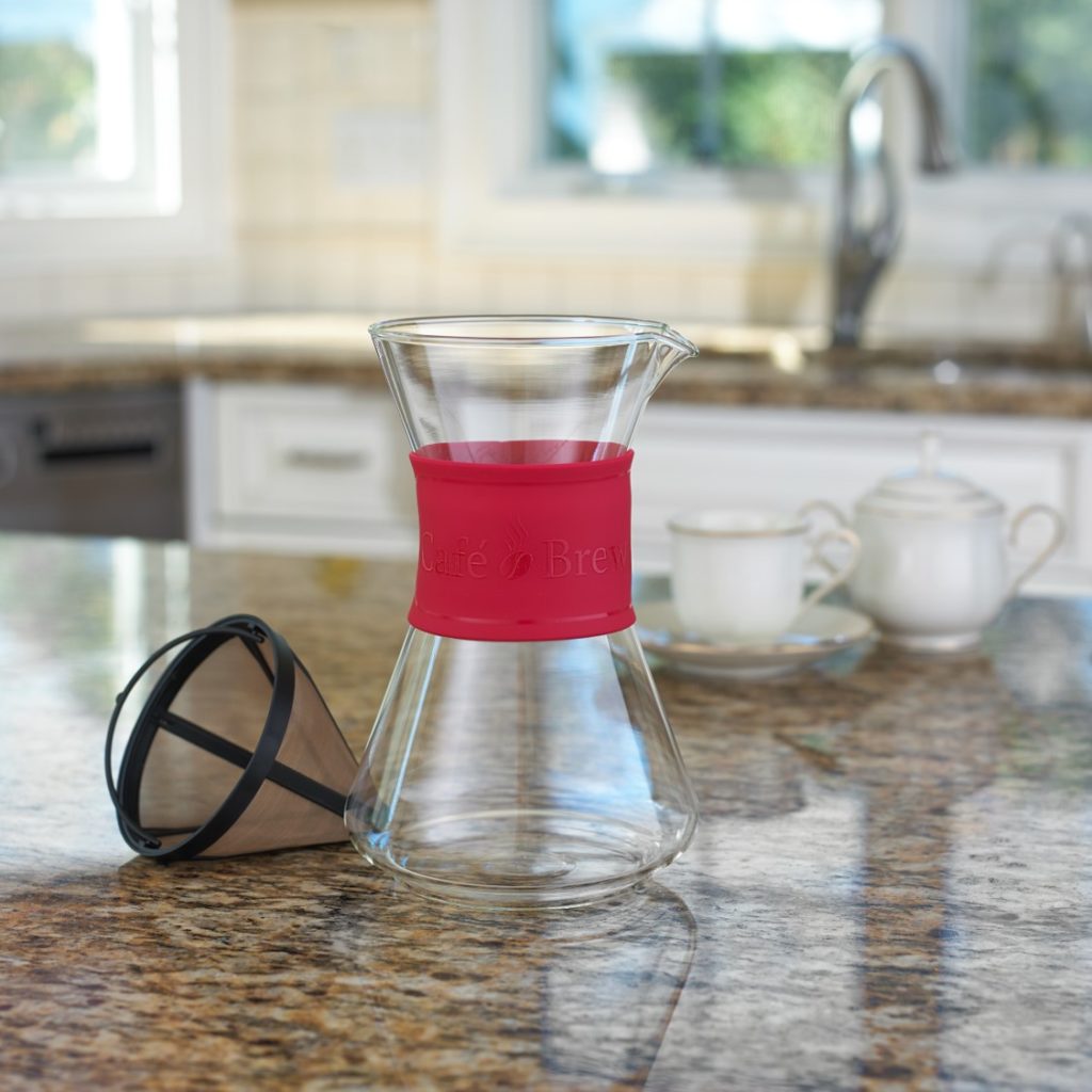 Pour Over Coffee Maker Red