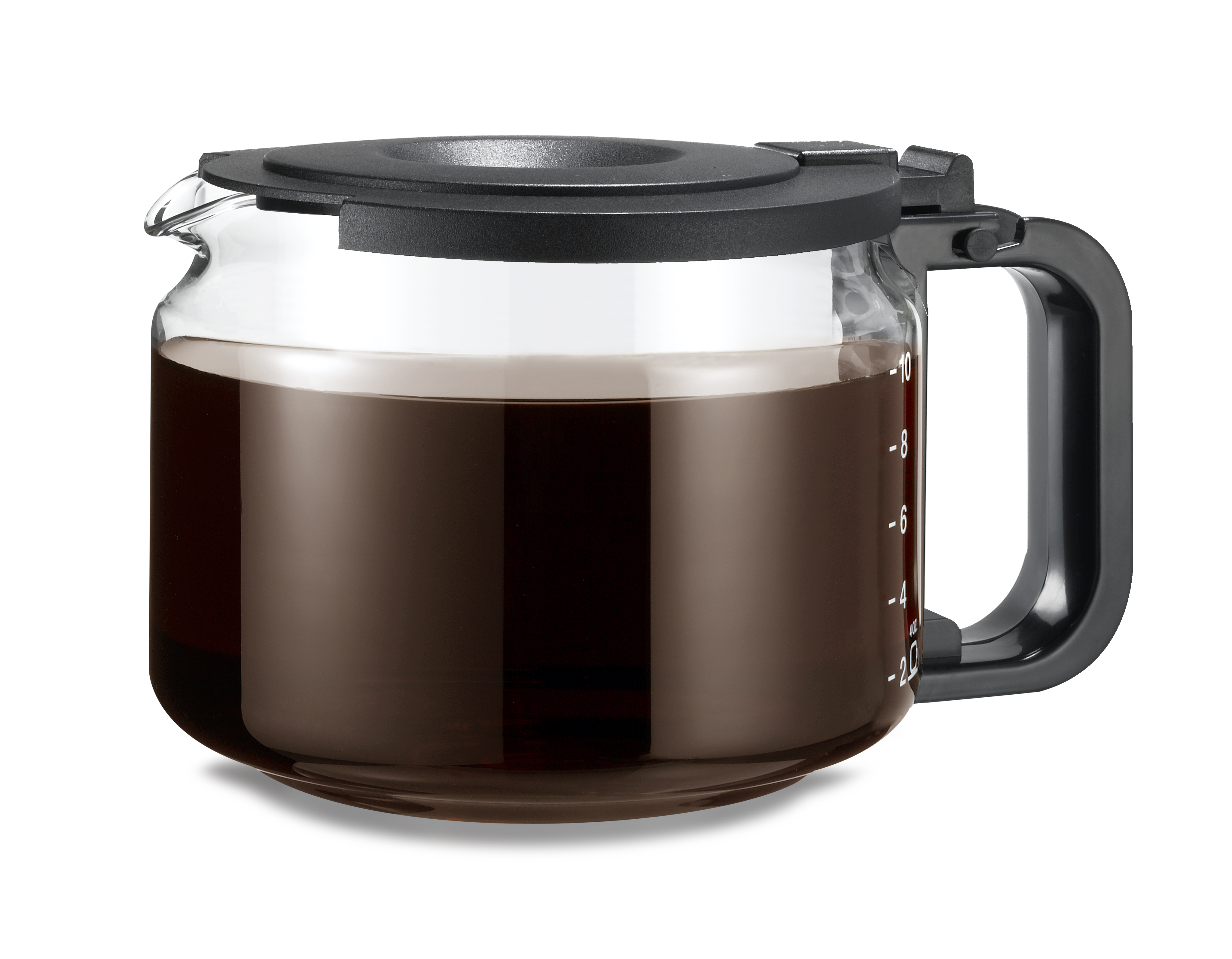 KRUPS 963 871 872 993 865 972 Espresso 4 Cup Glass Carafe Pot Black With Lid 