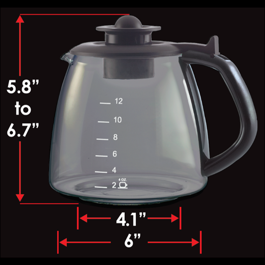 12 Cup Replacement Carafe for Hamilton Beach Coffee Maker